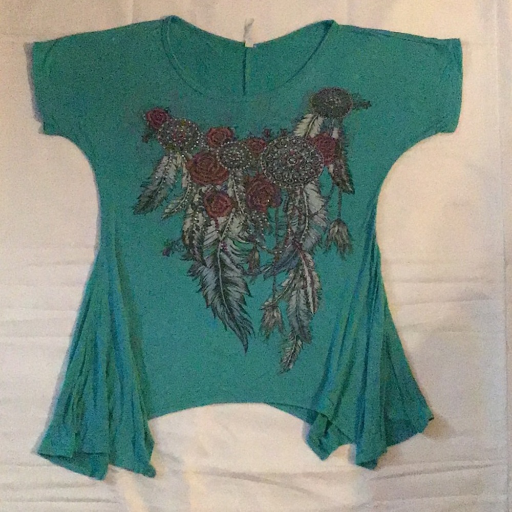 Teal Dreamcatcher Top